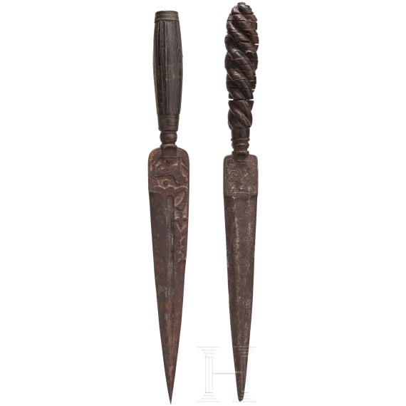 Two Italian daggers, Liguria, 19th century