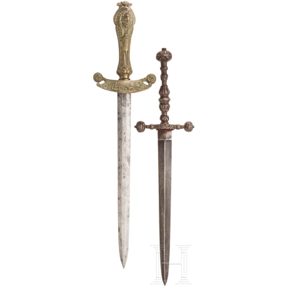 Two daggers, historicism, late-19th century