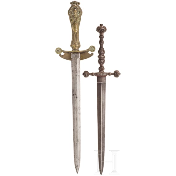 Two daggers, historicism, late-19th century