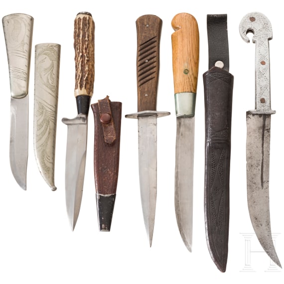 Five knives, 20th century