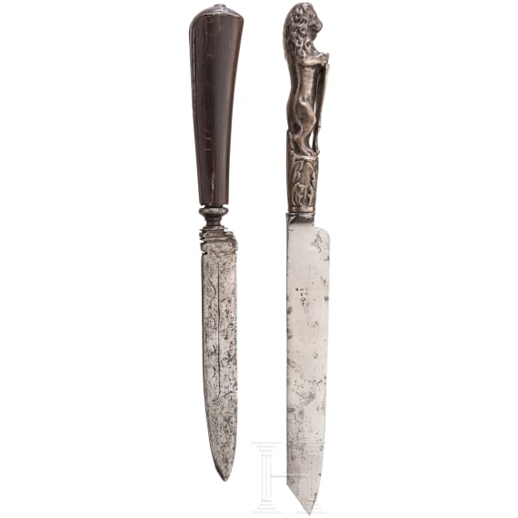 Two eating knives, Netherlands, 18th century