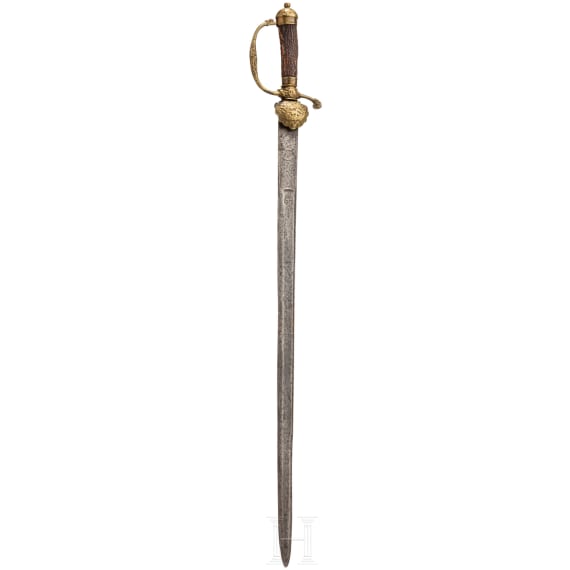 A German hunting hanger, circa 1730