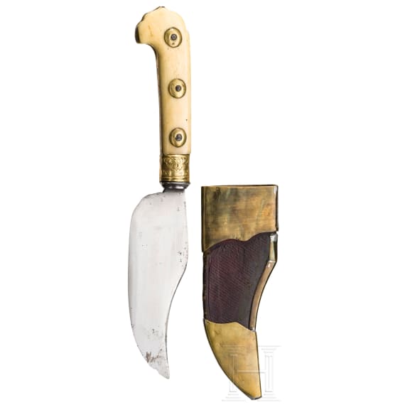 An European hunting knife, mid-18th century
