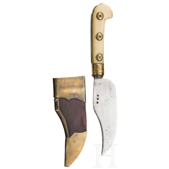 An European hunting knife, mid-18th century