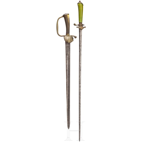 Two German hunting hangers, 18th century