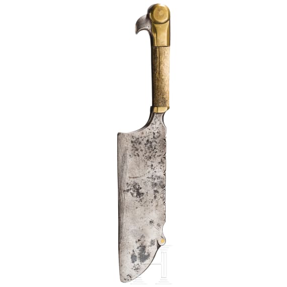 A French (?) butcher's axe, 18th/19th century
