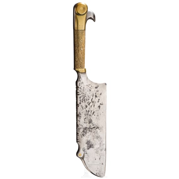 A French (?) butcher's axe, 18th/19th century