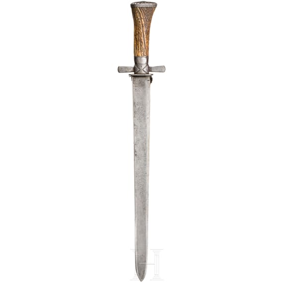 A German hunting hanger, first half of the 19th century