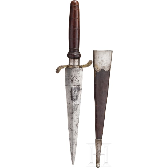 A German hunting plug bayonet, dated 1873