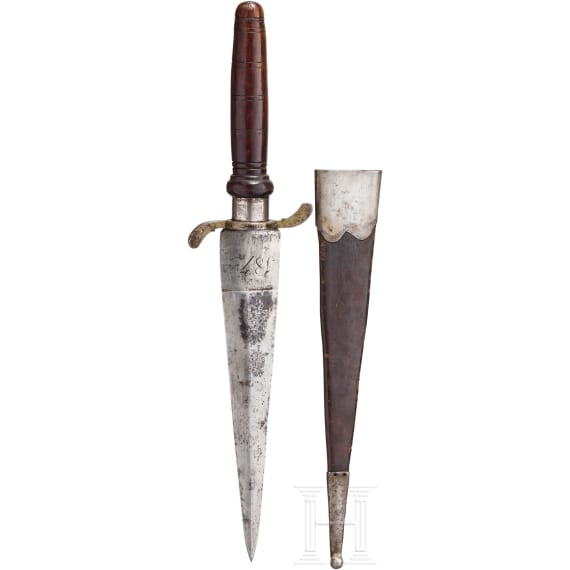 A German hunting plug bayonet, dated 1873