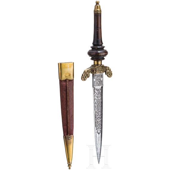 A hunting plug bayonet, Toledo, 1876