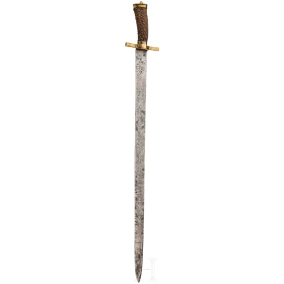 A Swiss hanting hanger with bayonet mounting, 1st half of the 19th century