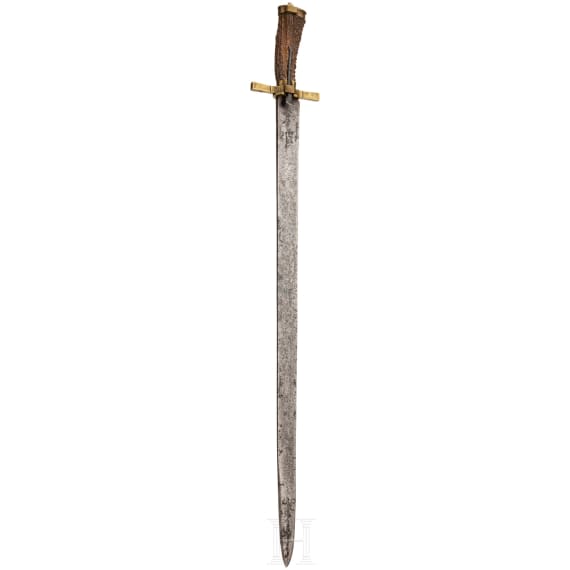 A Swiss hanting hanger with bayonet mounting, 1st half of the 19th century