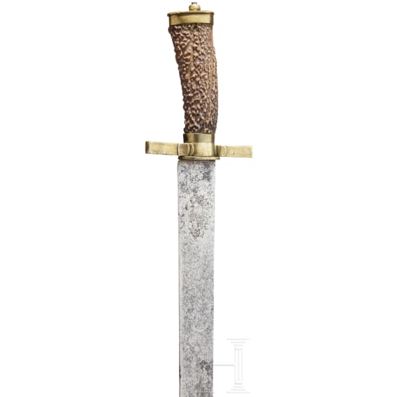 A Swiss hanting hanger with bayonet mounting, 1st half of the 19th century