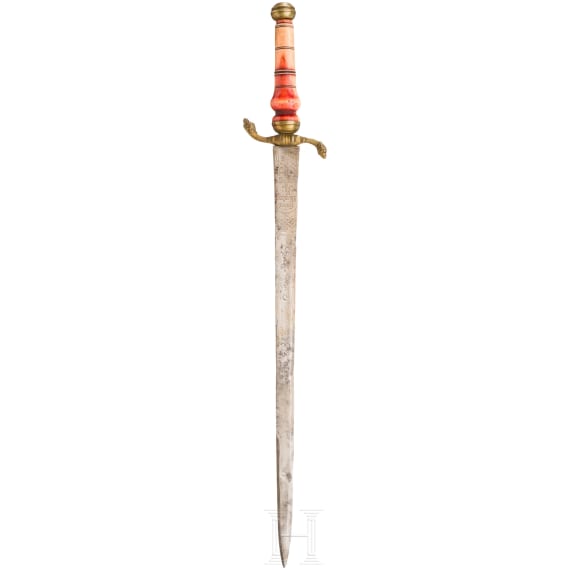 A hunting plug bayonet, Amsterdam, 18th century
