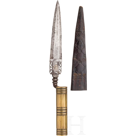 An Italian hunting plug bayonet, 18th century