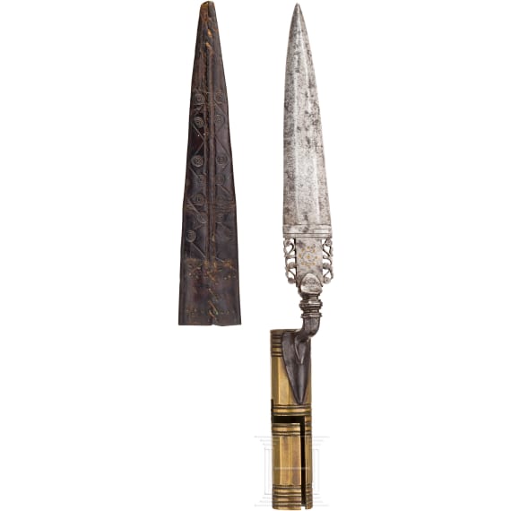 An Italian hunting plug bayonet, 18th century