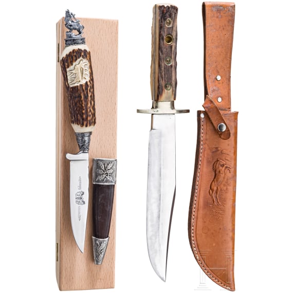 Two German hunting knives, 2nd half of the 20th century
