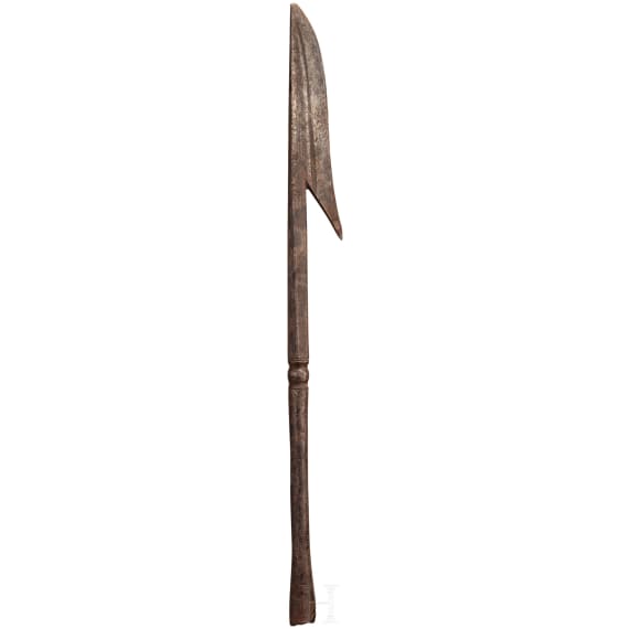 An iron harpoon, England or USA, ca. 1800