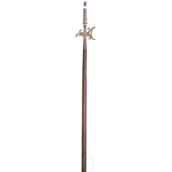 An Italian magnificent chiselled halbert, circa 1600