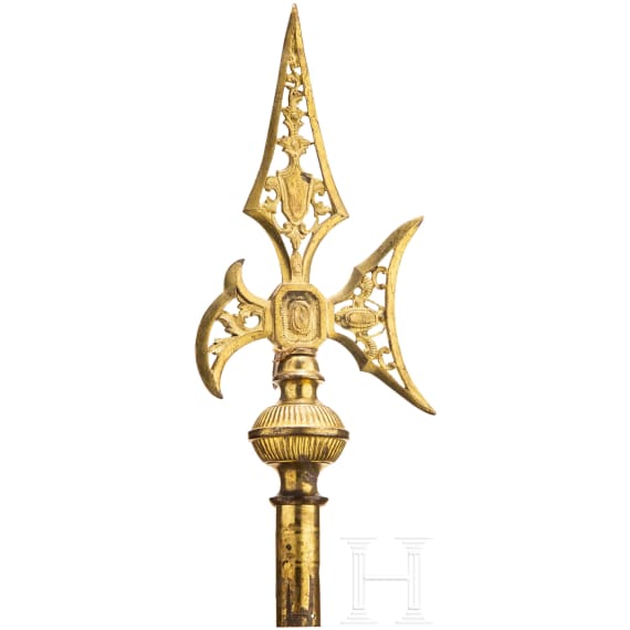A gilded halberd peak, Italy, 18th/19th century