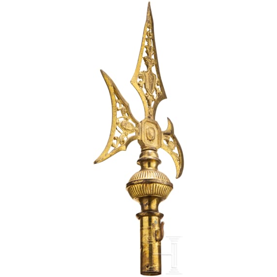 A gilded halberd peak, Italy, 18th/19th century