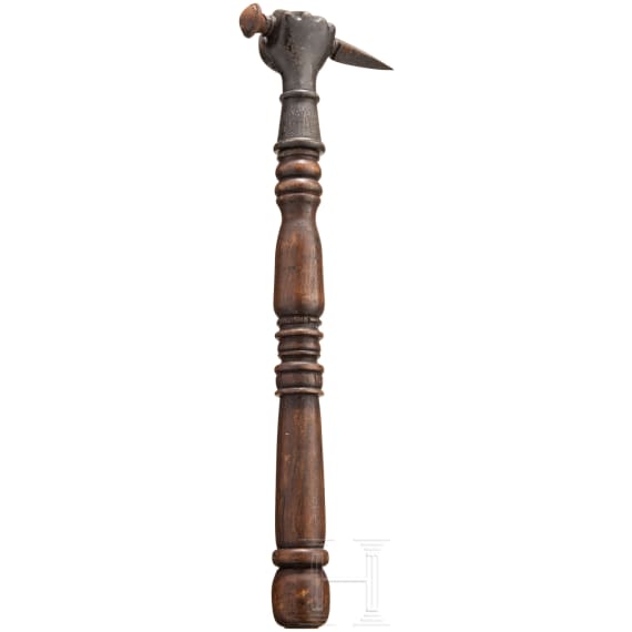 A fist-shaped hammer, Historicism in the style of the 15th century