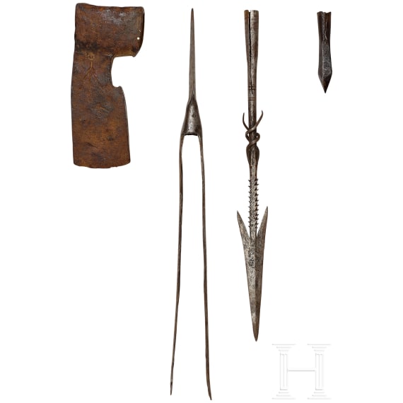 A small collection of weapons and tools, 15th-19th century
