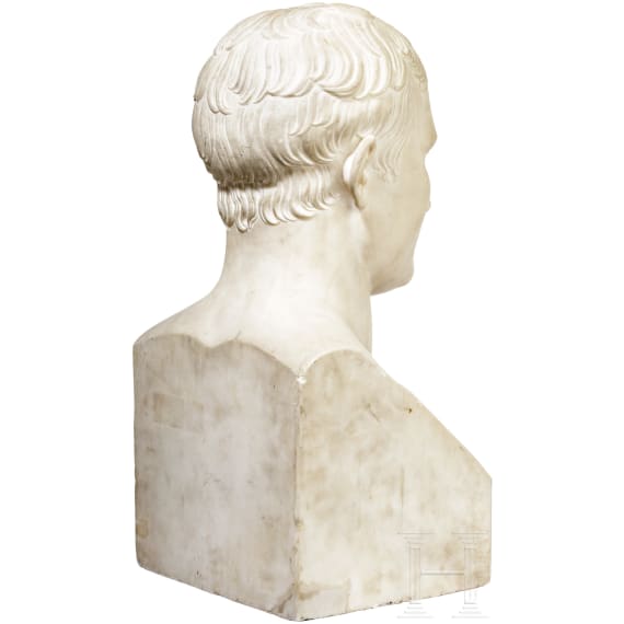An imposing French bust of Napoléon Bonaparte, early 19th century