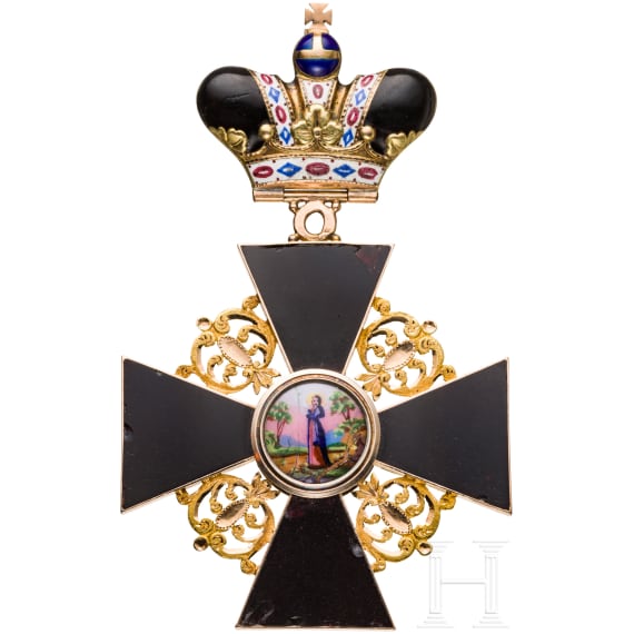 A Russian Order of St. Anna, 1st class cross with crown, dated 1867