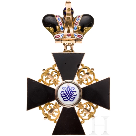St. Anna-Orden, Kreuz 1. Klasse mit Krone, datiert 1867