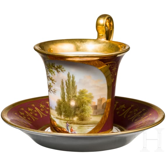 Cup with landscape, 1st half of the 19th century