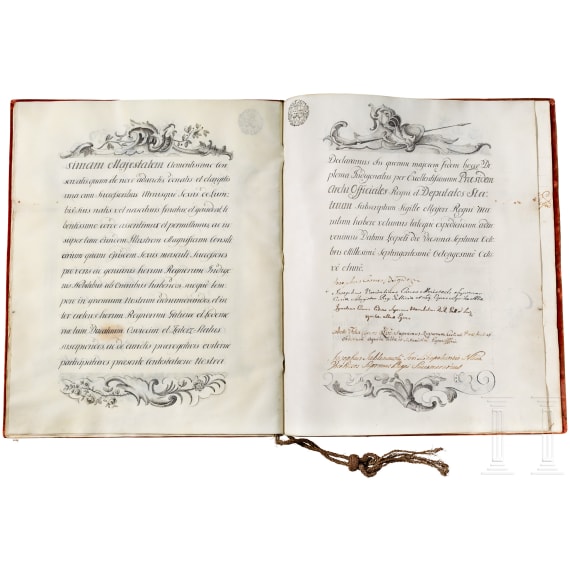 Emperor Joseph II - Diploma of nobility from 1788