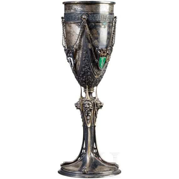 Silver shooting cup "Swiss Federal Shooting Festival St. Gallen 1904"