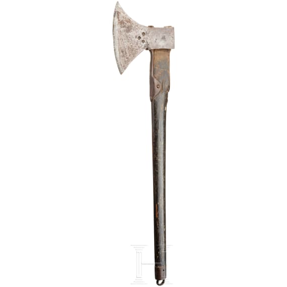 Baroque sappeur axe, German, 18th century