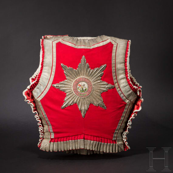 A supravest for officers of the Garde du Corps, in the issue of circa 1860