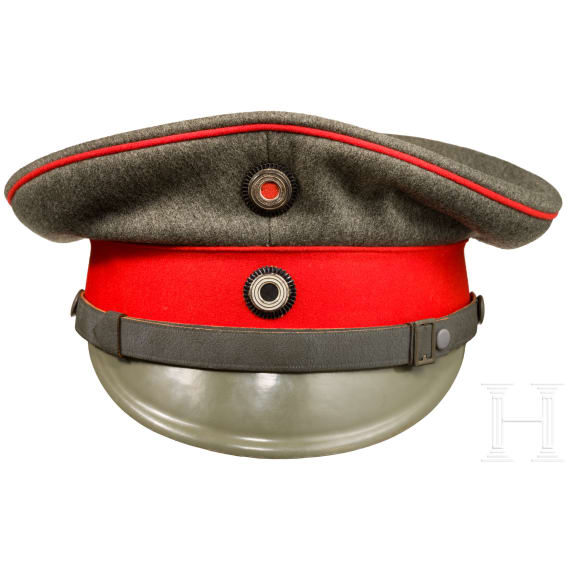 Kaiser Wilhelm II. - persönliche Schirmmütze zur feldgrauen Uniform, um 1915