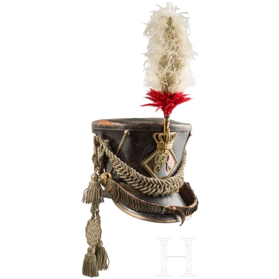 Shako for officers of the cavalry, 1813 - 1815