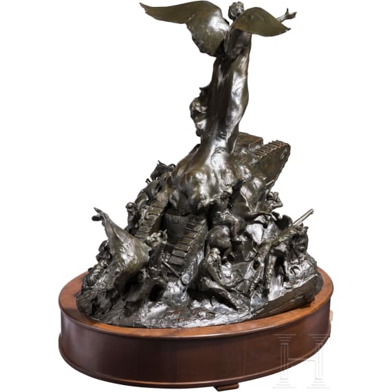 Michel de Tarnowsky (1870 - 1946) – bronze sculpture "The Spirit of Humanity" of the Battle of Cambrai, 1917