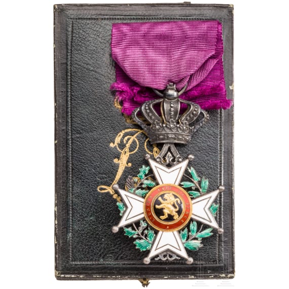 Order of Leopold - knight's cross in a case, Belgium