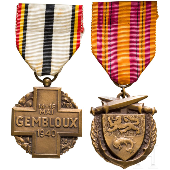 Two war medals, France, 1940