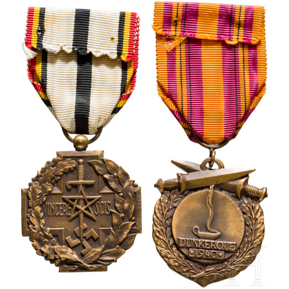 Two war medals, France, 1940