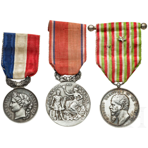 Military medal, France/Italy, late 19th century