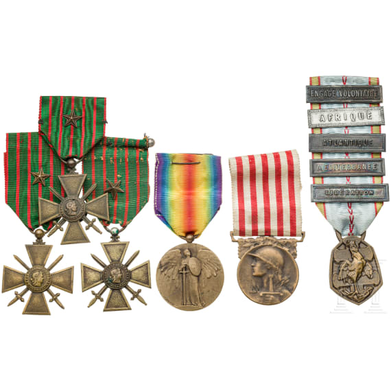 Six French awards, 1st half of the 20th century