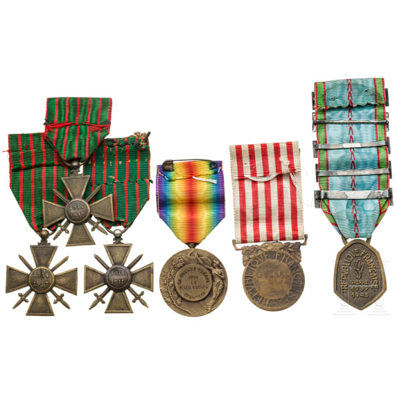 Six French awards, 1st half of the 20th century
