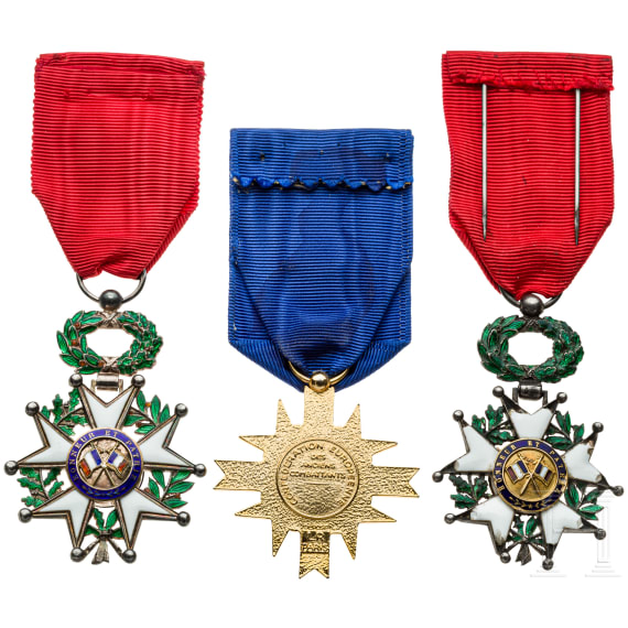 Three awards, France, 20th century