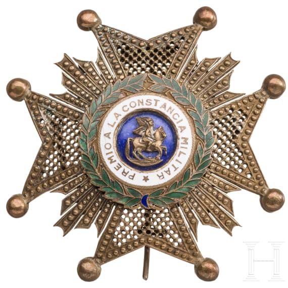 "Real y Militar Orden de San Hermenegildo - Breast Star for Commanders (1942 - 1975), Spain