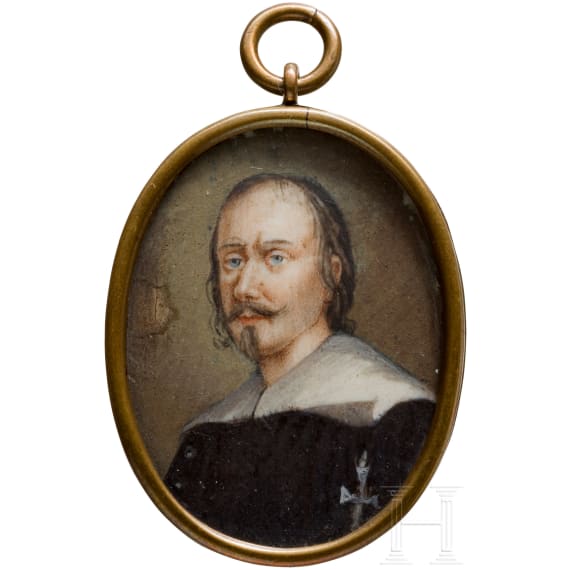 Medallion with portrait of a knight of St John , European, 17th century