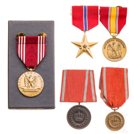 Five international awards, 20th century