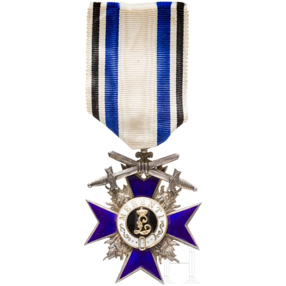 Military Merit Order 4th class with swords and award document, Bavaria